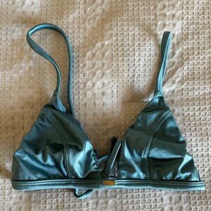 Gooseberry Teal Triangle Bikini Top
